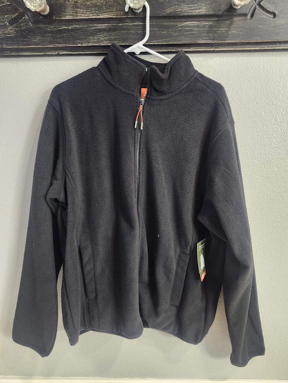 NWT- OZARK TRAILClassic Black Full-Zip Fleece Jacket